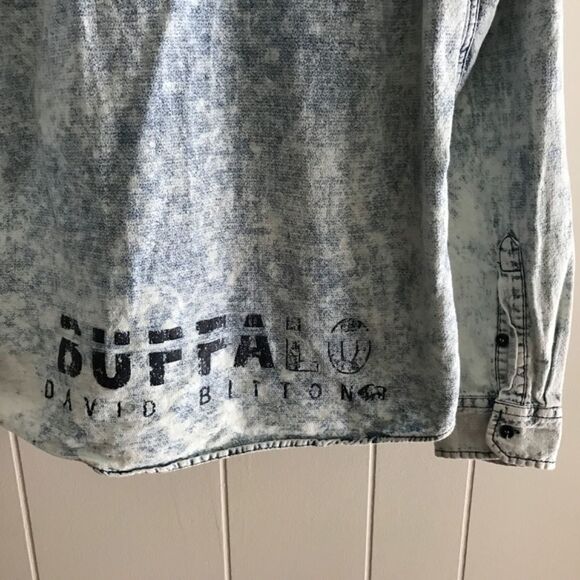Buffalo Washed Denim Button down (M) - Picture 7 of 11